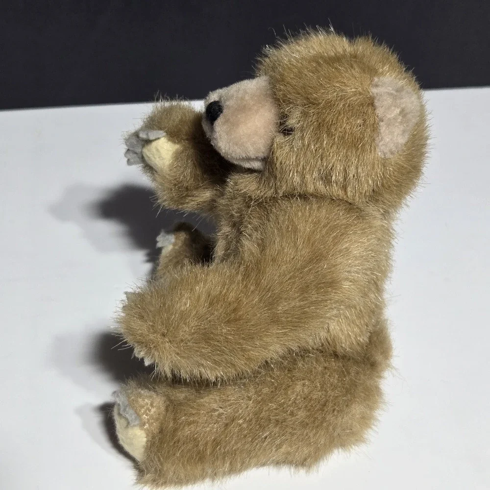 VTG‎ BROWN TEDDY BEAR PLUSH Stuffed Animal Jointed TOY K&M INTERNATIONAL 1992